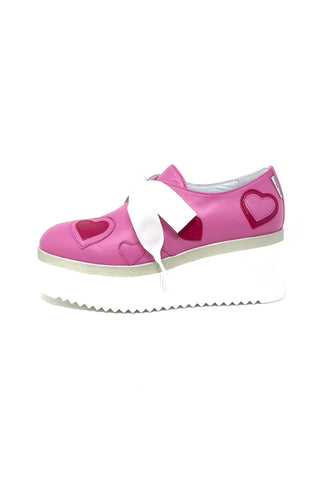 Marco Moreo Laced Flatform with Heart Detail