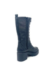 Valerias 3/4 Boot With Elastic Laces And Zip Opening