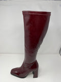 Pedro Anton Stretch Leg Knee High Boot With Block Heel.