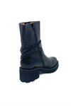 Mamzelle Biker Style Boot With Buckle Trims