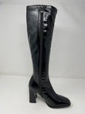 Pedro Anton Stretch Leg Knee High Boot With Block Heel.