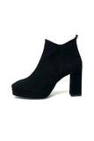 Marian Suede Platform Ankle Boot with Block Heel