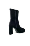 Marian Suede Platform 3/4 Boot with Diamanté Trim On Back