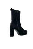 Marian Suede Platform 3/4 Boot with Diamanté Trim On Back