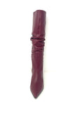 Marian Ruched Leather Knee High Boot