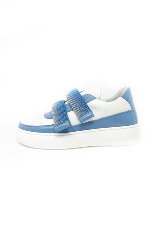 Fratelli Russo Trainer With Embellished Velcro Straps