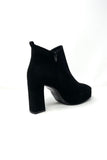 Marian Suede Platform Ankle Boot with Block Heel