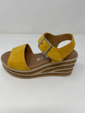 Valerias Wedge Sandal With Ankle Strap.