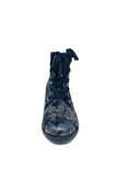 Fugitive Patterned Ankle Boot With Laces and Boots side Zip