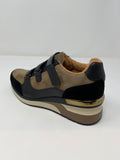 Mamzelle Wedge Shoe With Elastic Straps.