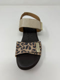 Valerias Wedge Double Strap Sandal