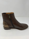 Mamzelle Ankle Boot With Inside Zip. Mock Outside Zip.