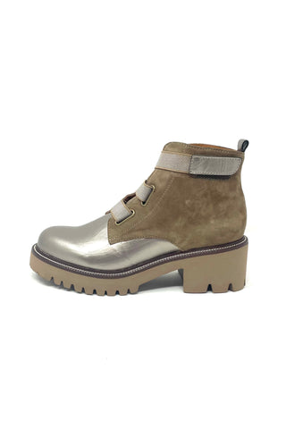 Mamzelle Chunky Style Ankle Boot With Stretch And Velcro Close Strap