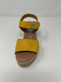 Valerias Wedge Sandal With Ankle Strap.