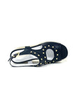 Marco Moreo Soft Wedge Sandal With Stud Detail.