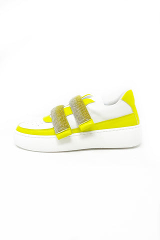 Fratelli Russo Trainer With Embellished Velcro Straps