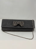 Marian Clutch Bag With Diamanté Bow Trim.