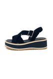 La Repo Wedge Sandal With Ankle Strap