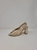 Marian Block Heel Ruched Sandal