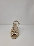 Marian Block Heel Ruched Sandal