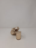 Marian Block Heel Ruched Sandal