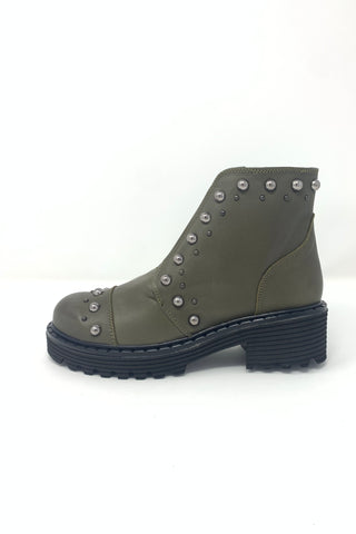 Marian Biker Style Ankle Boot with Stud Detail