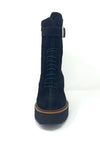 Marian Wedge Boot with Laces and Inside Zip