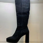 Marian Knee High Suede Boot with Platform