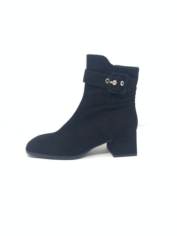 Marian Ankle Boot with Belt Trim