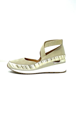 Mam'zelle Wedge Shoe with Elastic Straps