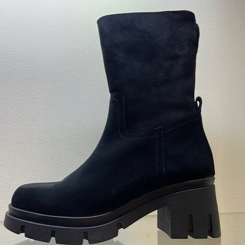 La Repo Suede Wool Lined Biker Boot